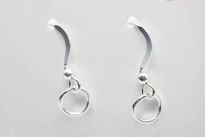 Foam Brain Games Traveler's Trinkets: Sterling Silver Earrings